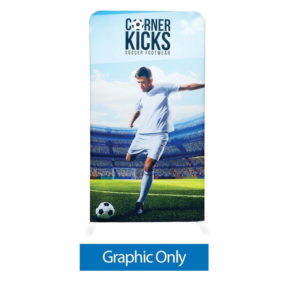 4 ft. EZ Stand — Single Sided Graphic Only with Black Back Fabric